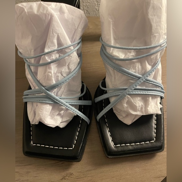 Wandler Light Blue Joanna Mules - Picture 12 of 16